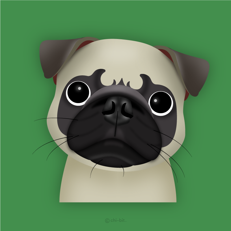 イラスト : パグ