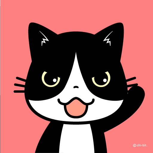 イラスト : ハチワレ招き猫