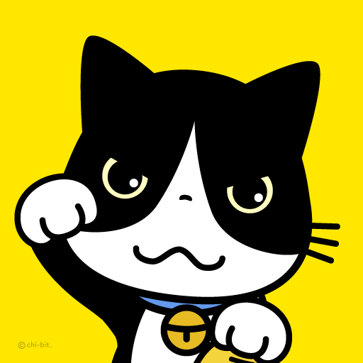 イラスト : ハチワレ招き猫