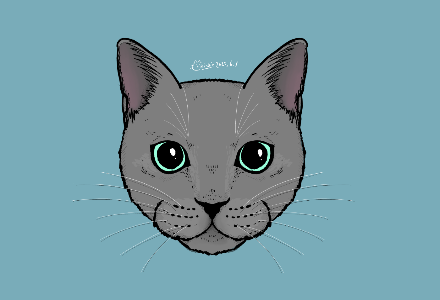 イラスト : ロシアンブルー