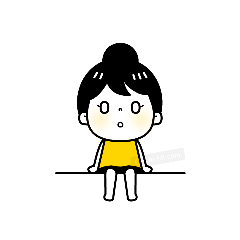 魂が抜けてる女の子のイラスト