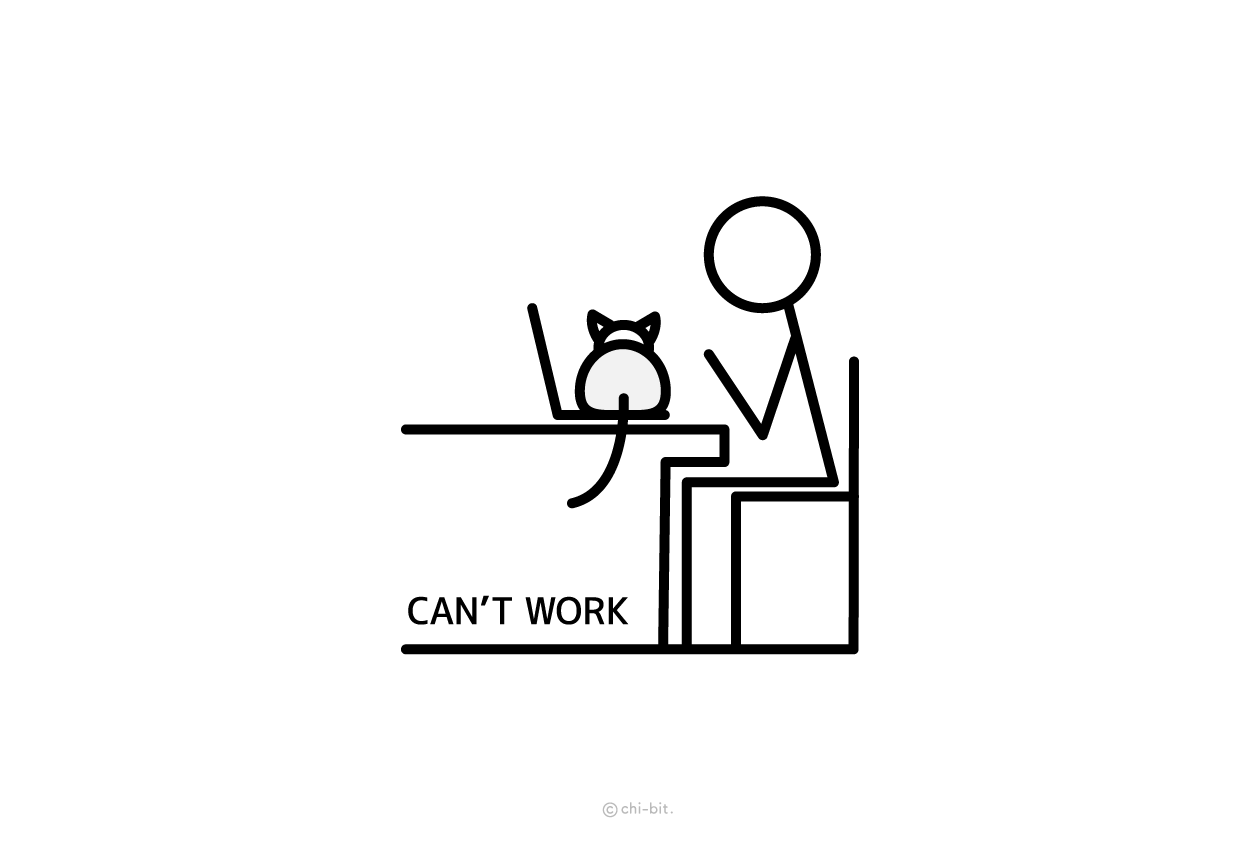 イラスト : 仕事が出来ない | Can't Work