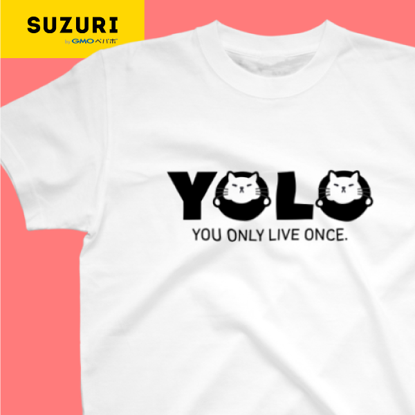サムネ : 人生は一度きり スタンダードTシャツ | YOLO ( You Only Live Once. ) 