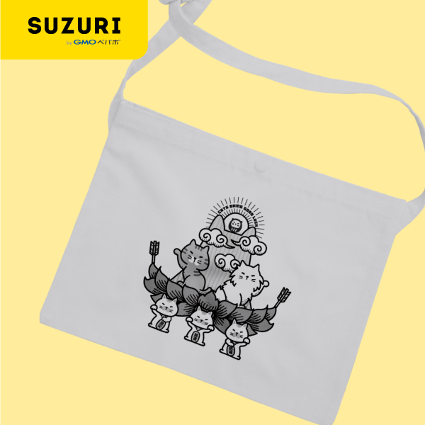 サムネ : 猫は幸せを運んでくれる サコッシュ | Cats Bring Good Luck