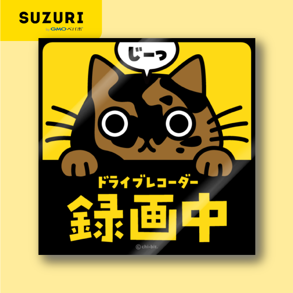 サムネ : じーっとみる猫・ドライブレコーダー録画中！（サビ） | Cat staring at you. Recording on the drive recorder (Tortoiseshell)