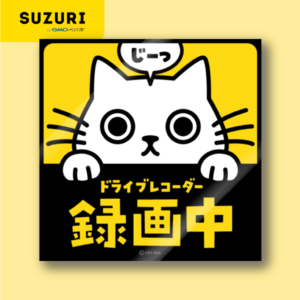 サムネ : じーっとみる猫・ドライブレコーダー録画中！（白猫） | Cat staring at you. Recording on the drive recorder (Solid White)