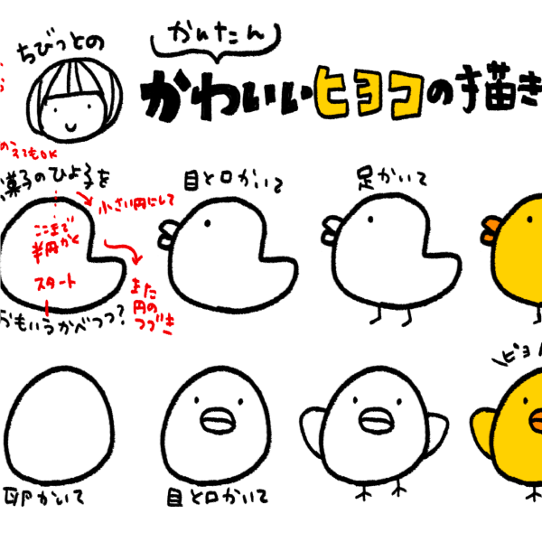 サムネ : かわいい○○の描き方 | How to Draw