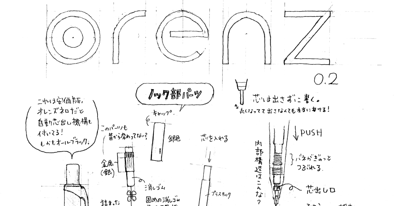 サムネ : ぺんてる シャープペン オレンズ | Pentel Mechanical Pencil orenz