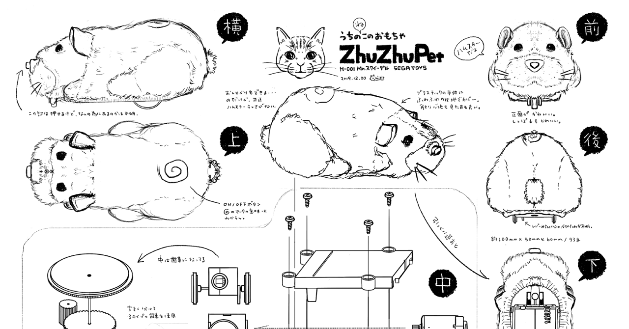 サムネ : 猫のおもちゃ | Zhu Zhu Pet H-006